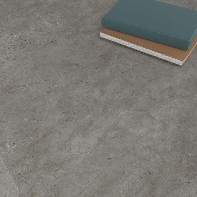 ARTENS - Échantillon de dalle PVC - 28 x 15 cm - Sol PVC adhésif KANGEAN - FORTE - Effet béton - Grau - Epaisseur 2 mm - Classe 31