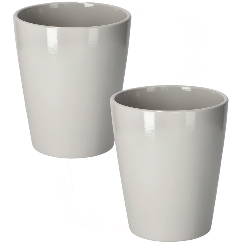 2x osłonka 12 doniczka donica ceramiczna na kwiaty - KOTARBAU