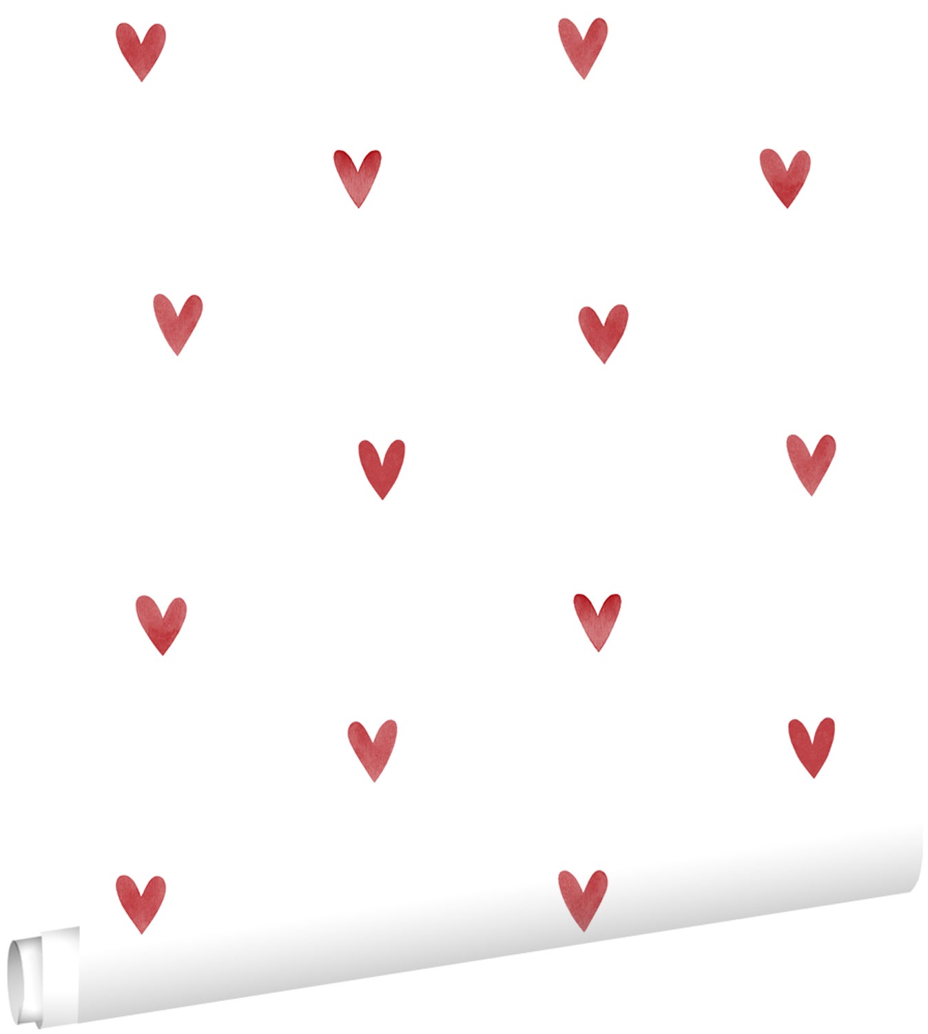 Tapeta kiery białymIczerwonym - 50 x 900 cm - ESTAHOME