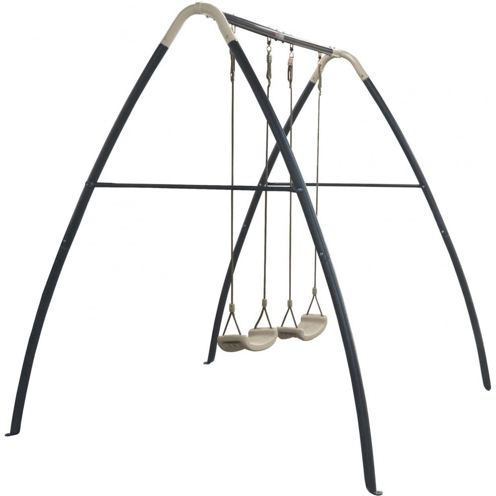 AXI Portique en Metal - Balancoire double, pour 2 enfants | Balançoire Metal, Portique Balançoire Métal pour l’extérieur / le jardin 2 agrès - 210 x - 8