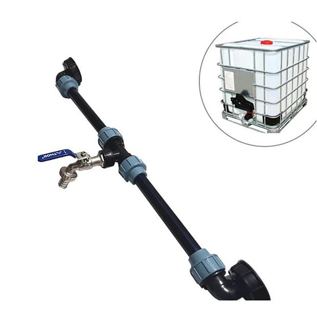 Prolunga Per Set Di Collegamento Serbatoio IBC - Tubo Flessibile DN25 Per Rubinetto
