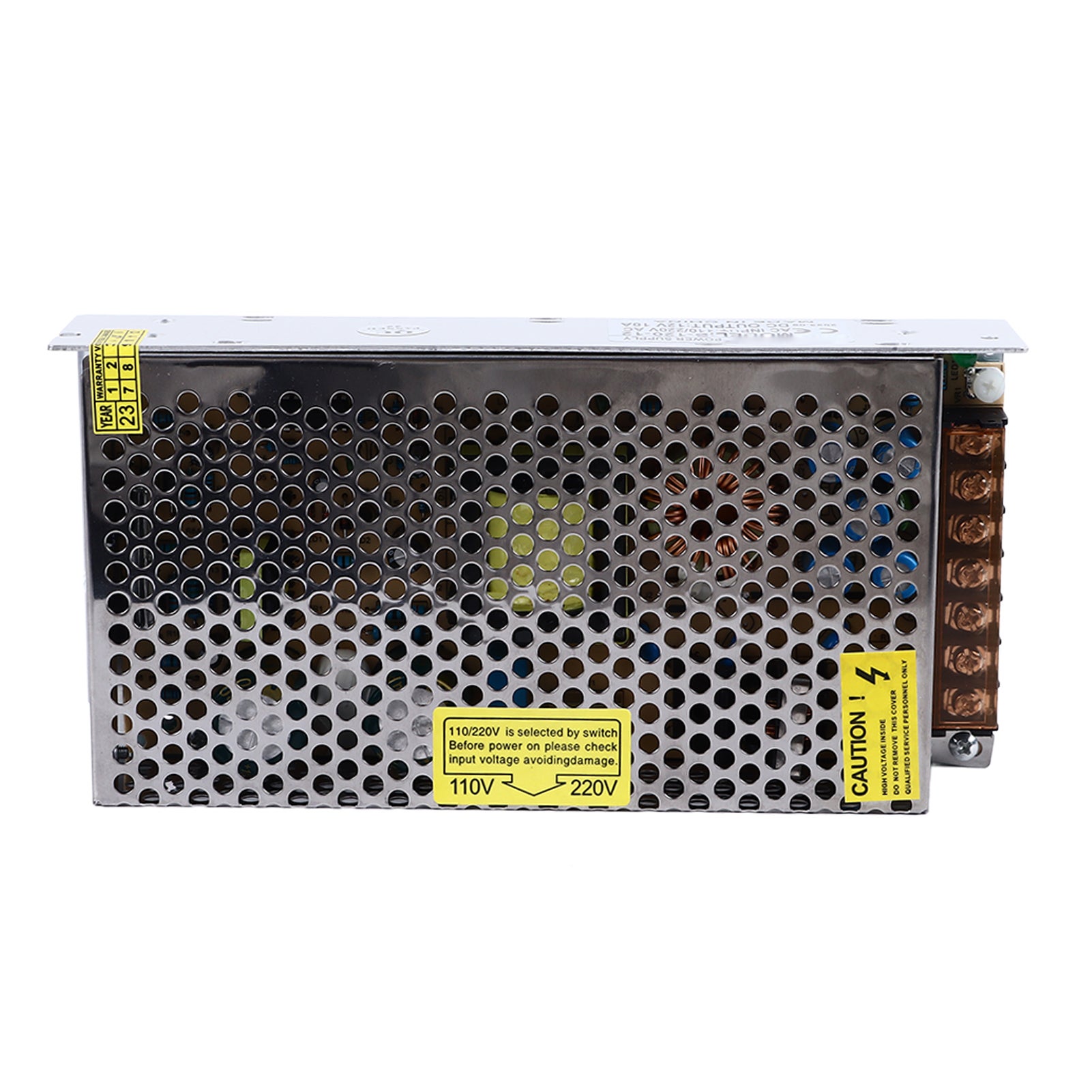 Zasilacz impulsowy 12V 10A 120W, obudowa żelazna, ochrona przed przeciążeniem, wielofunkcyjny zasilacz DC do kamery z taśmą LED