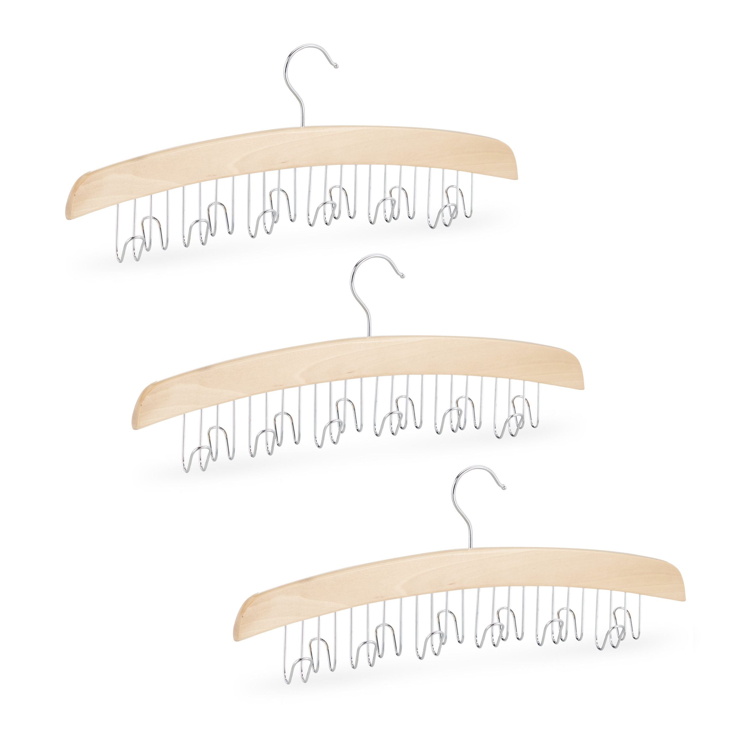 Cintre Gain De Place Lot De 2 Cintres Porte-écharpes Porte Foulards Rangement Ceintures Support Cravates 13_0000039 Porte Cintre