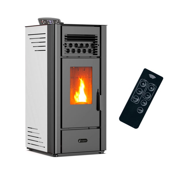 Stufa a pellet ad aria Anita da 10 kW Sannover bianco