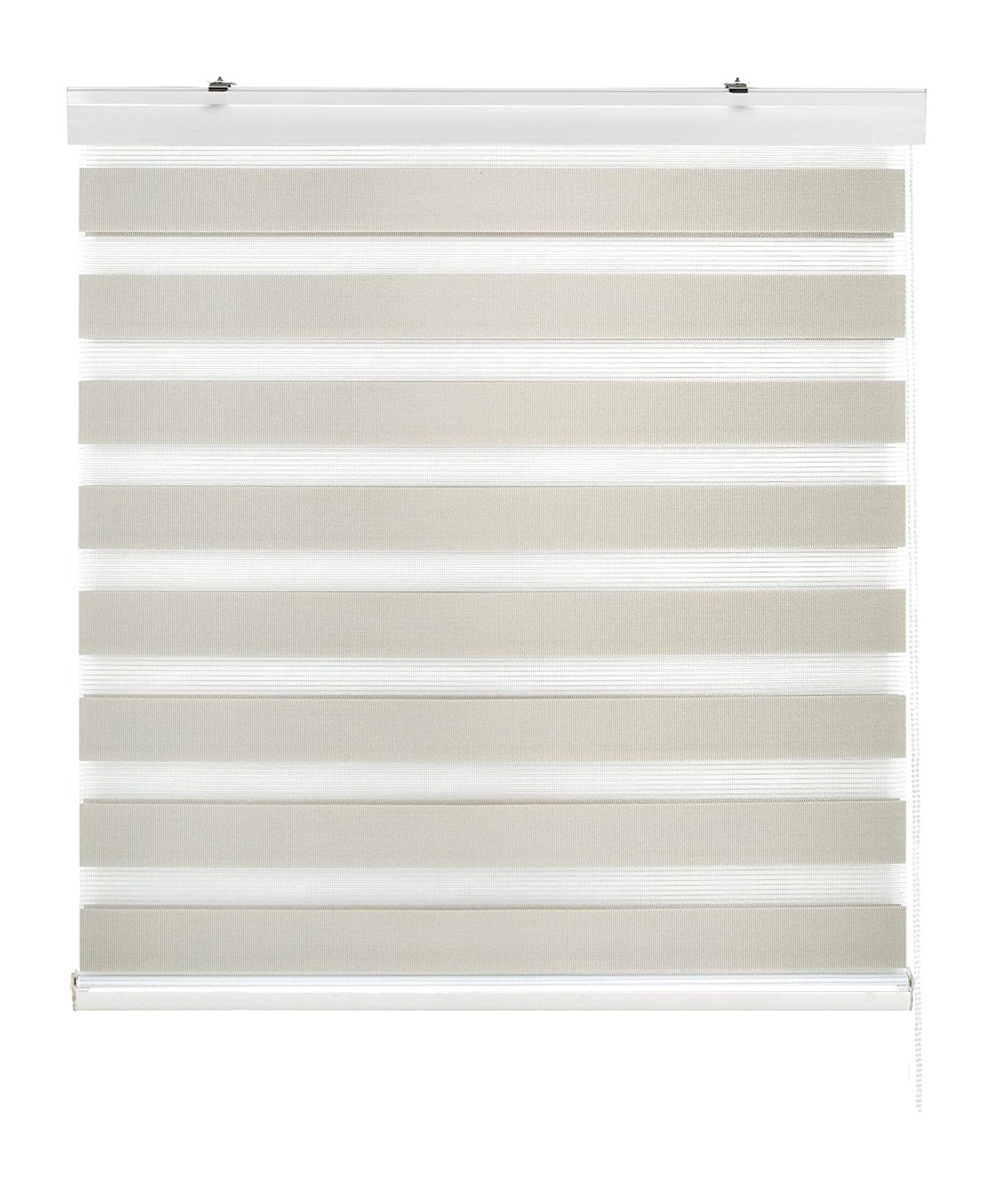 Estoralis | estor enrollable noche y dia | 145 x 255 cm (ancho por alto) tamaño de tela 142 x 250 cm | modelo sansa color beige