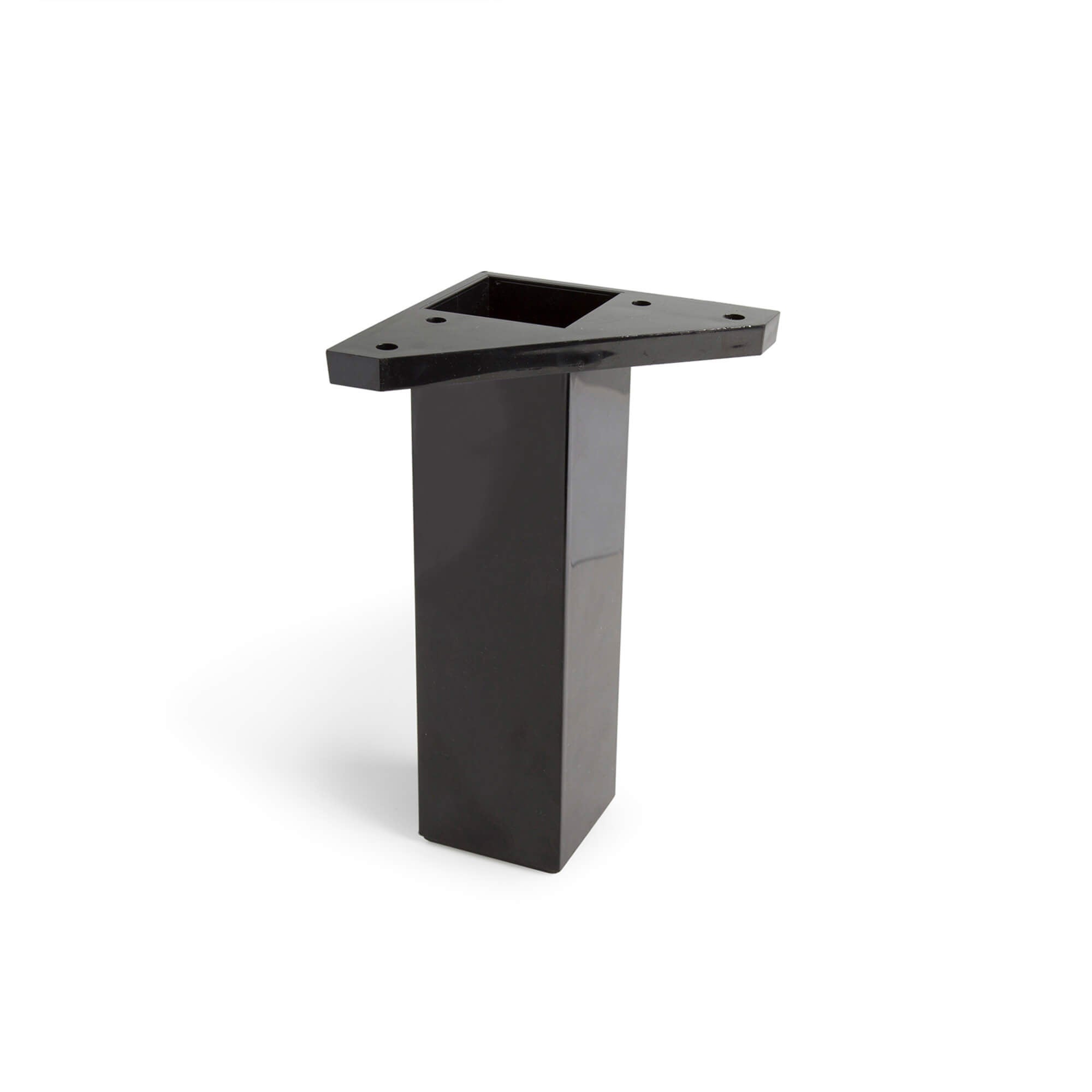 REI | 4 Patas Mueble ABS Modelo 4972 | Negro | Alt. 15 Cm | 42x42x150 mm | Soporta 100 Kg - 2