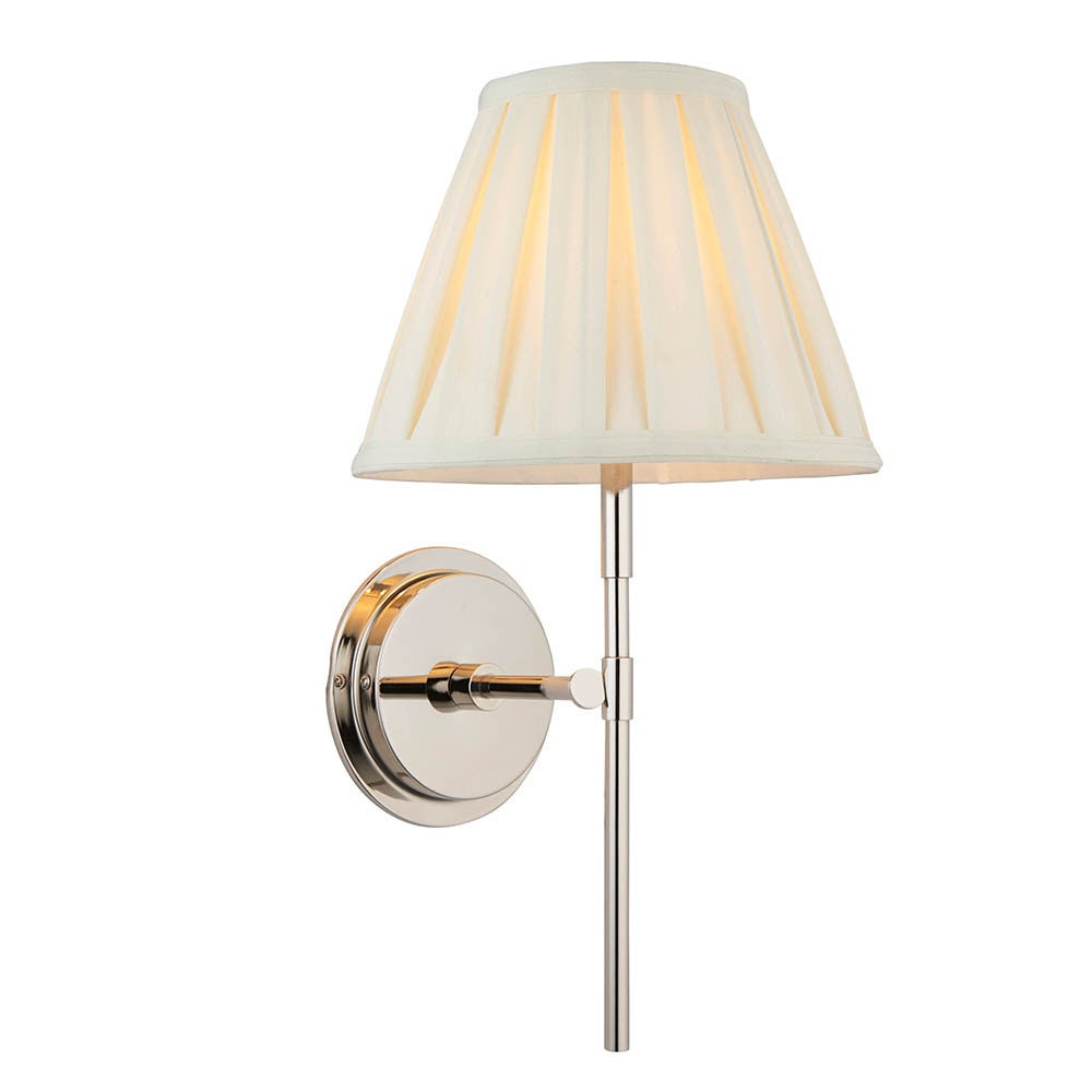 Kinkiet RENNES &amp; CARLA niklowy 1xE14x15W metal wym:52x26x29cm IP20 Endon