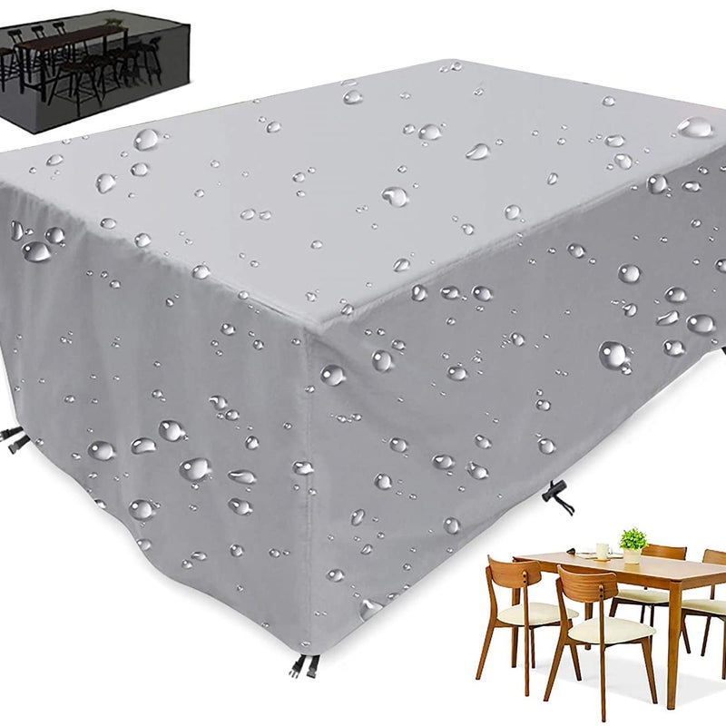 Pokrowiec na meble ogrodowe, wodoodporny pokrowiec 210D na meble ogrodowe, tkanina Oxford, odporny na promieniowanie UV, wodoodporny, wiatroszczelny