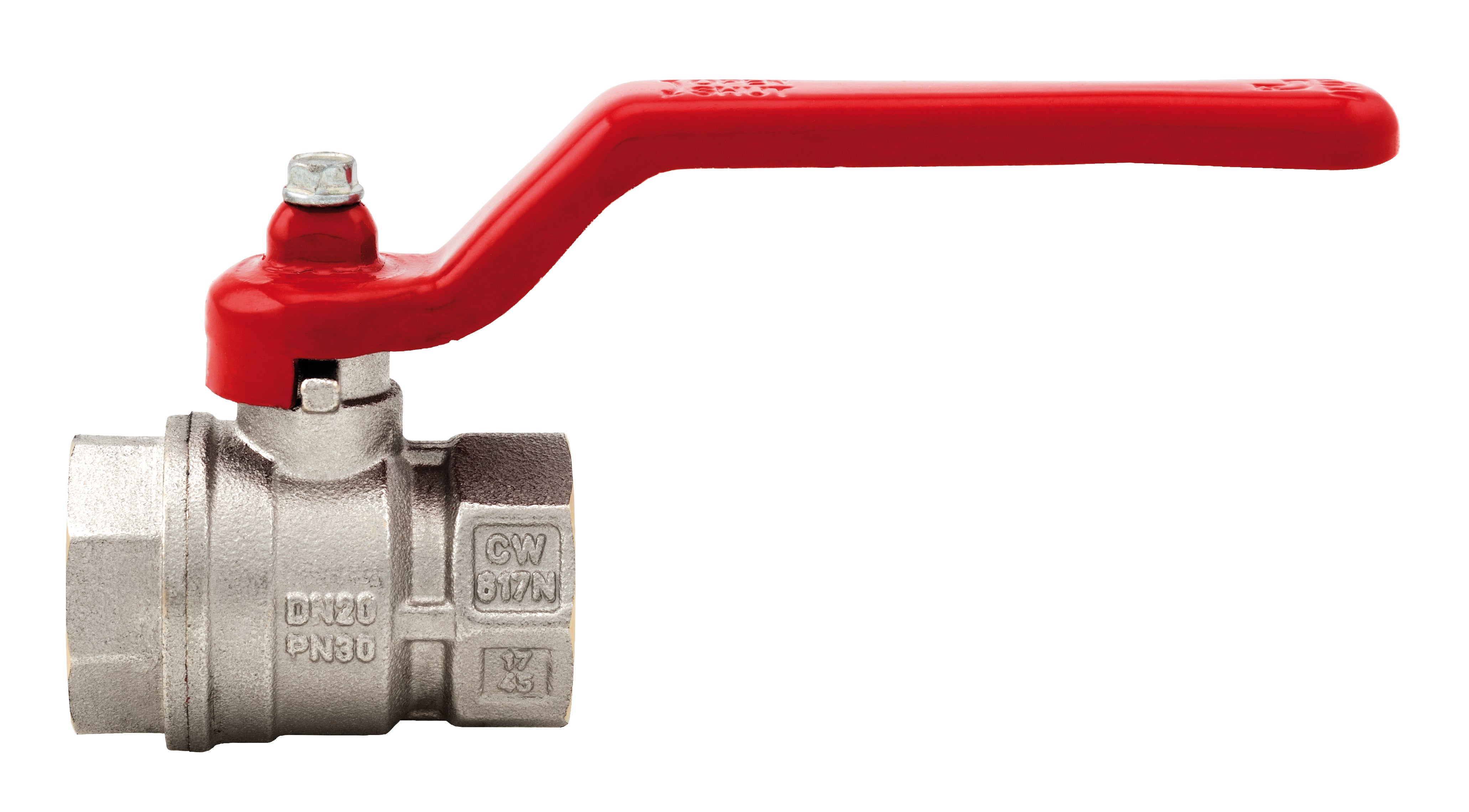 VALVOLA A SFERA GAS METANO 3/4 FF RETTA MANIGLIA A FARFALLA in alluminio GIALLA | Leroy Merlin