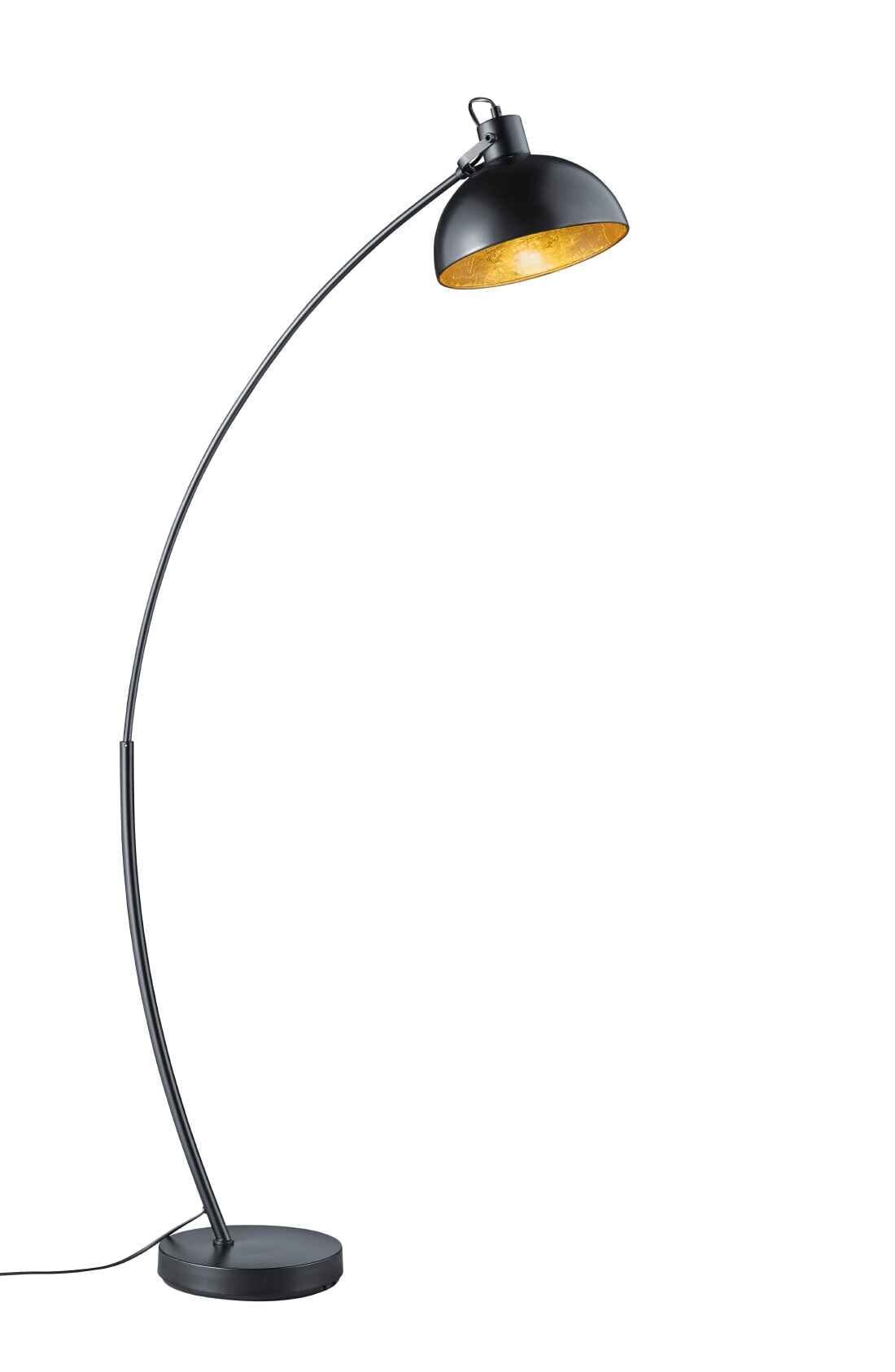 Lampa podłogowa stojąca Recife czarno-złota 1xE27x60W wym: 155 x 25 x 25 cm metal RL