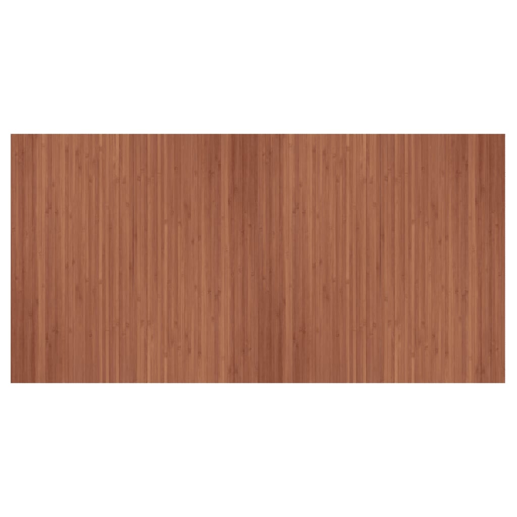 Tapis rectangulaire marron 100x200 bambou - 2