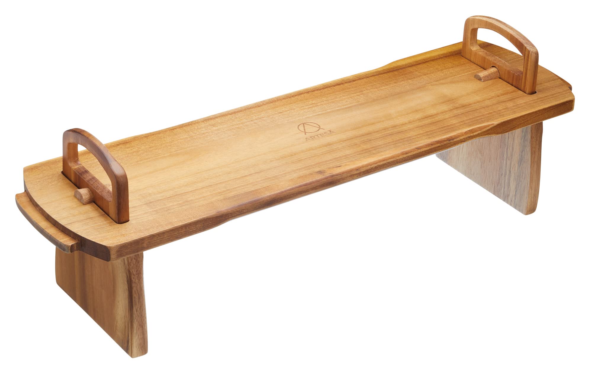 fair Set 3 pz Vassoio in Legno Forma Pedana per Antipasti 18 x 12 cm