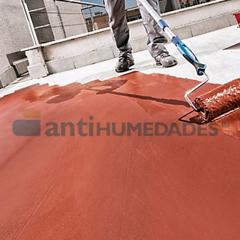 Peinture Caoutchouc ECO avec Fibres (20kg - Nuancier RAL) - Imperméabilisation des toitures, façades et terrasses. Haute résistance et élasticité - 8