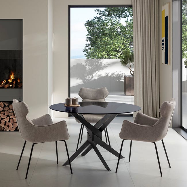 In Vetro Tavolo Riunioni Design Tavolo Rotondo Tavolo Riunioni