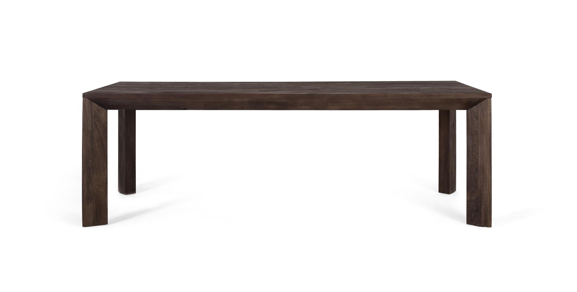 Prostokątny stół żłóbkowy z drewna manguier 230 cm