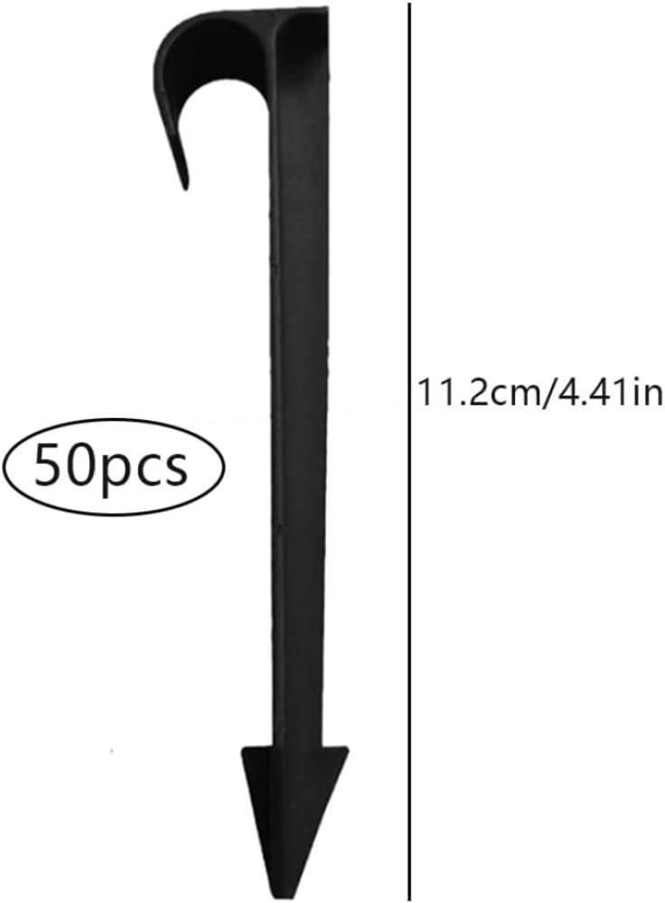 Lot de 50 piquets de Fixation de Tuyau d'arrosage de Jardin Ancrage au Sol piquets de Terre pour système d'irrigation pour Irrigation du Jardin - 2