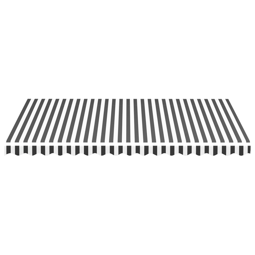 Tessuto di Ricambio per Tenda da Sole Antracite e Bianco 4x3 m CFW97219 - 3