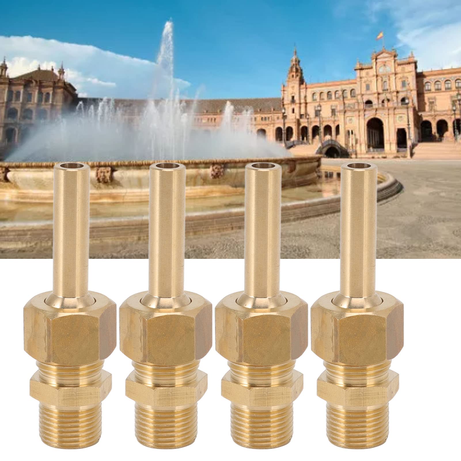 Buse En Laiton Pour Bassin De Jardin - Tête D'Arrosage Universelle DN8, Colonne D'Eau Double Couche