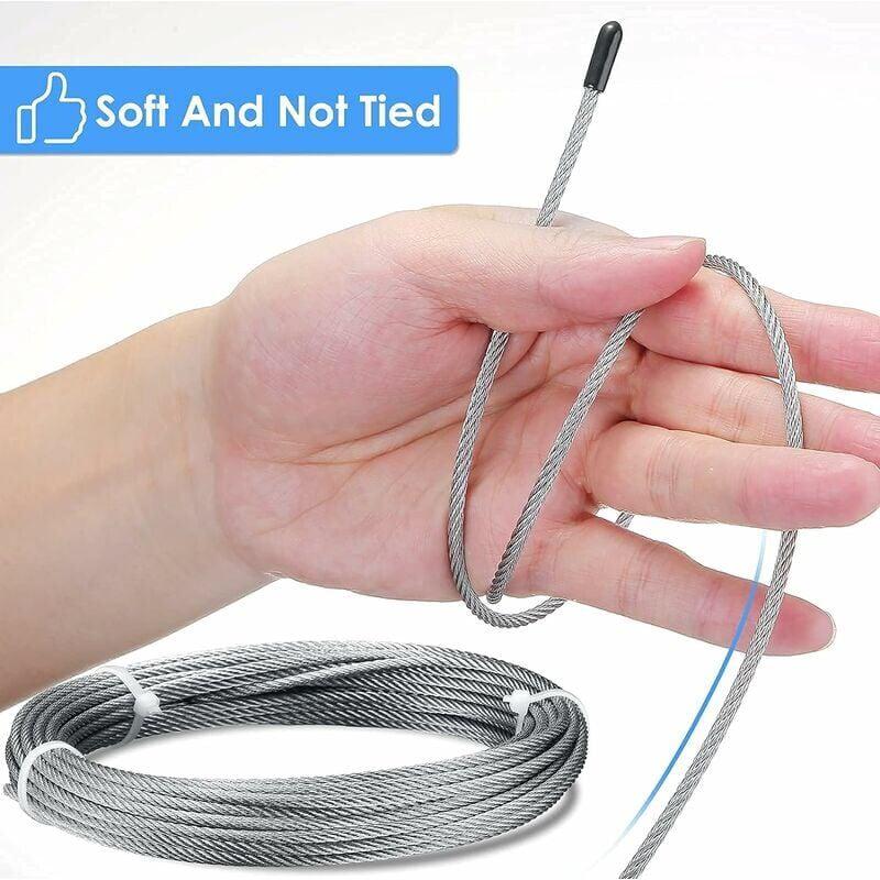 Support Pour Plante Grimpante, Kit Complet En Inox Avec Support Mural Et Corde Diamètre 3Mm (Longueur 16M) - 5