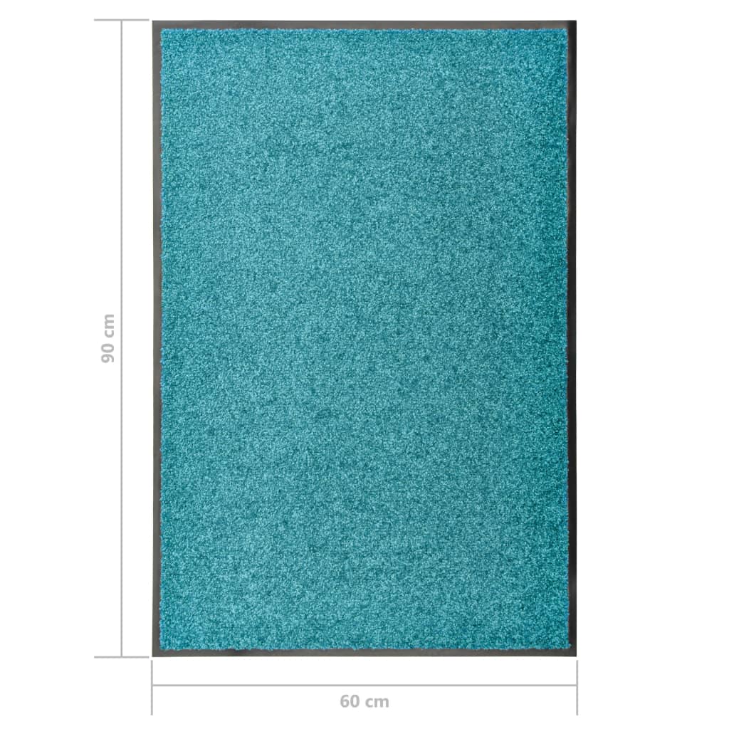 Paillasson lavable Cyan 60x90 cm - 6