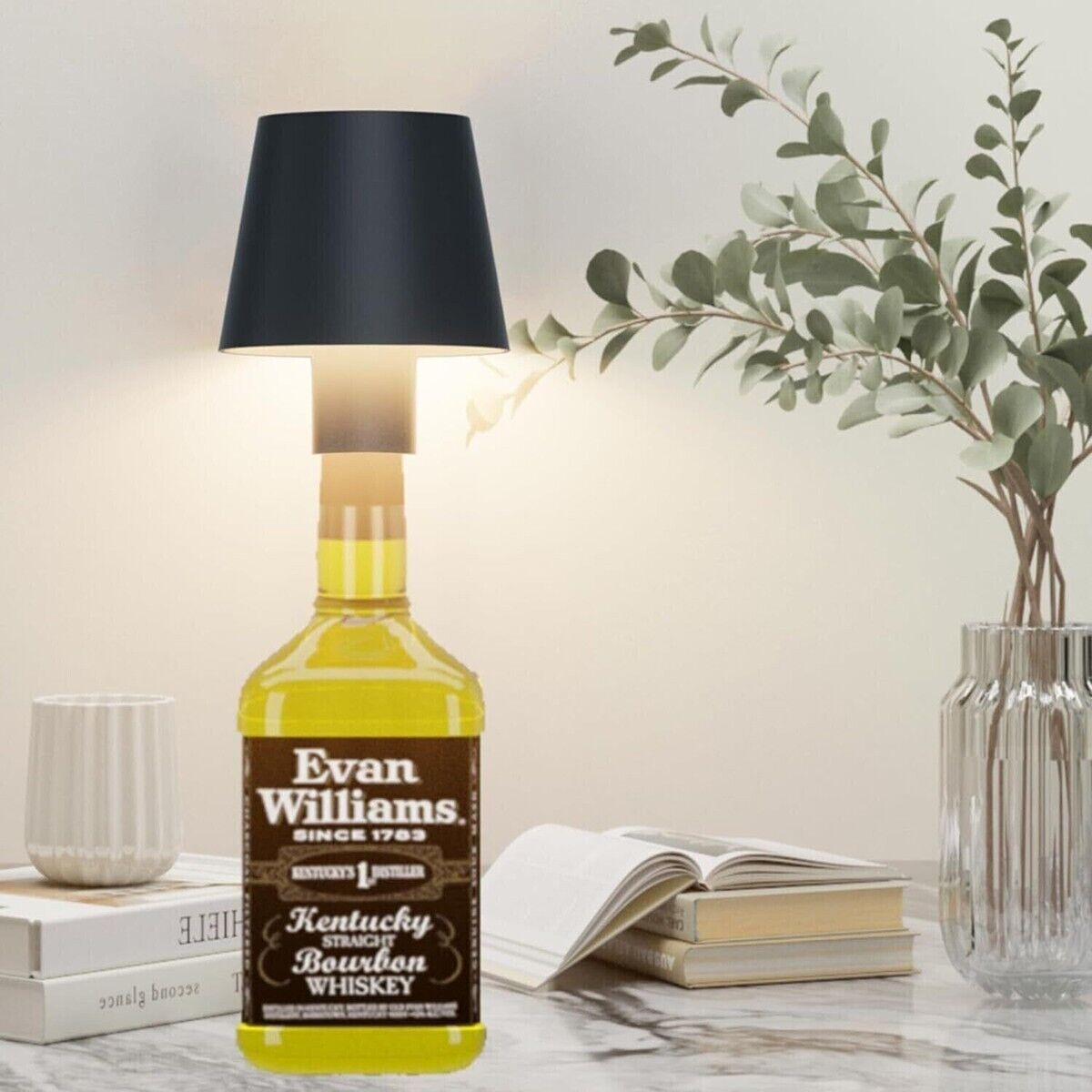 Lampe d'extérieur Lampe de table Batterie Touchdimmer Rehausse bouteille CCT, sable, USB-C, LED