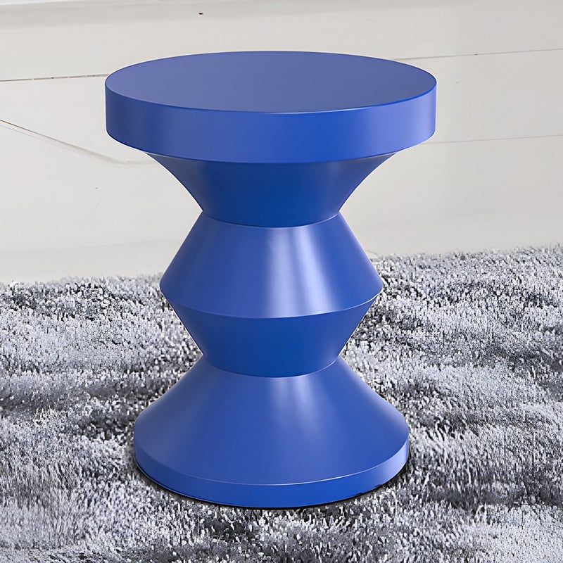 Stolik pomocniczy z metalu - Niebieski - ZOLIMI