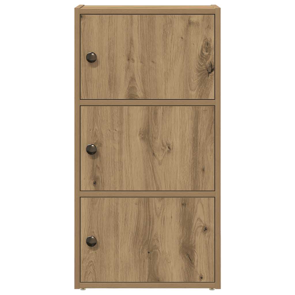 Bibliothèque pour Bureau en Bois Marron H. 77 x l. 40 x P. 24 cm - 4