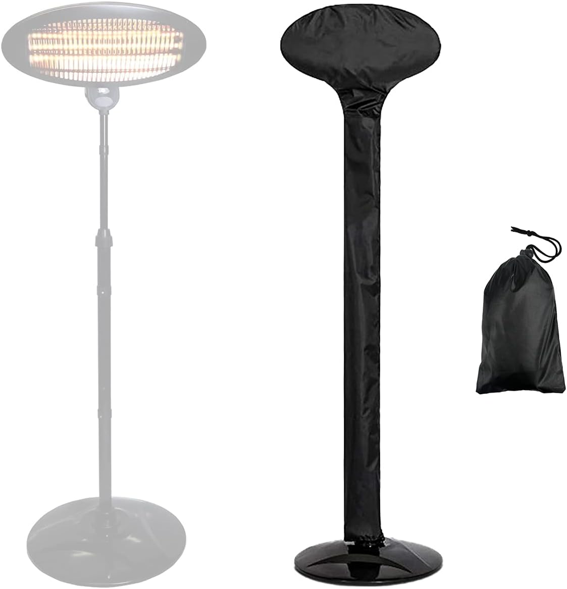 Elektryczny grzejnik tarasowy (półpokrywa) - 210D (52*180cm)