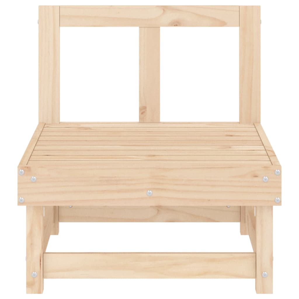 Canapé central de jardin，Canapé d'extérieur，Sofa de jardin bois de pin massif CFW598526 - 3