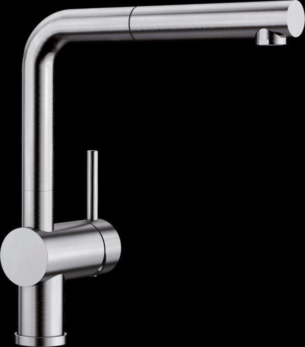 Blanco 517184 linus hd, rubinetteria da cucina, finitura metallizzata, argento