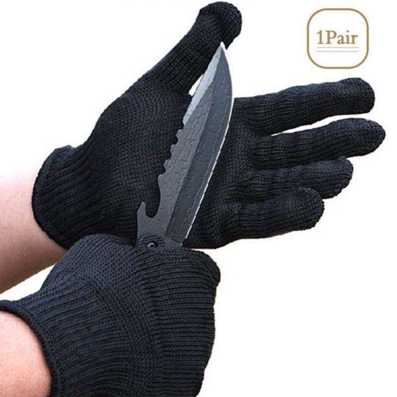 1 treillis métallique en acier inoxydable robuste 3 gants résistants aux coupures pour trancher la viande Traitement Tranchage - 5