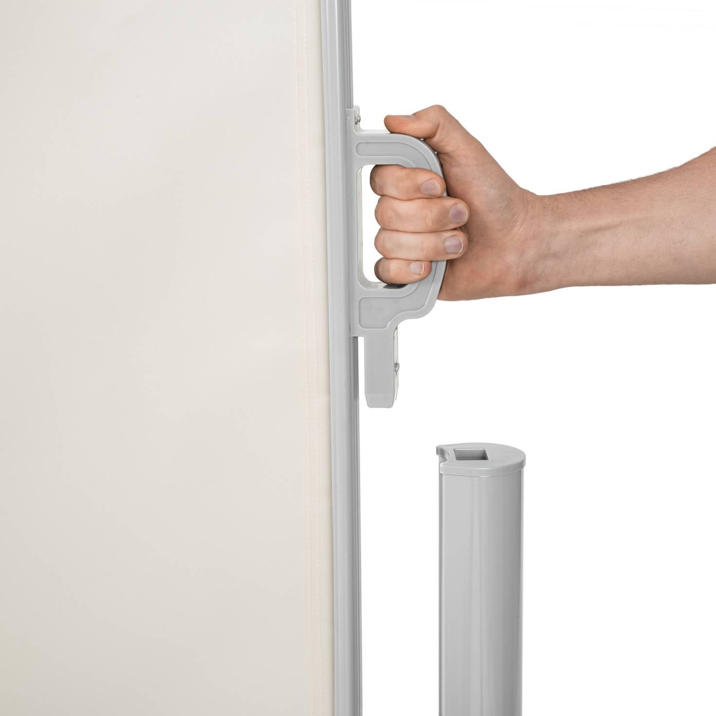 Tende Da Sole Paravento A Scorrimento Laterale Avvolgibile 180x300cm. Corpo Interamente In Alluminio. - 3