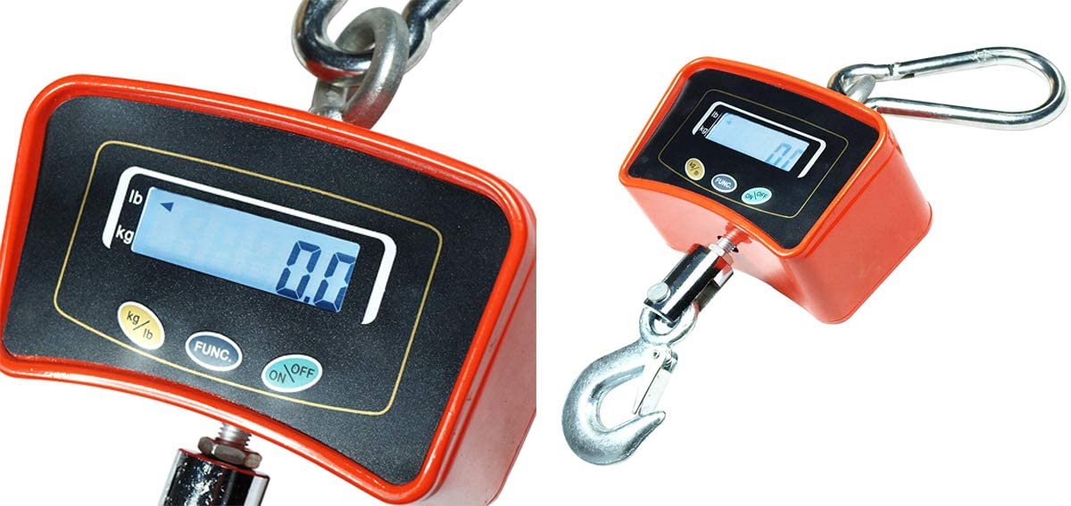 Bilancia Digitale Professionale Da Gru Con Gancio Acciaio 500kg Industriale - Foto 2