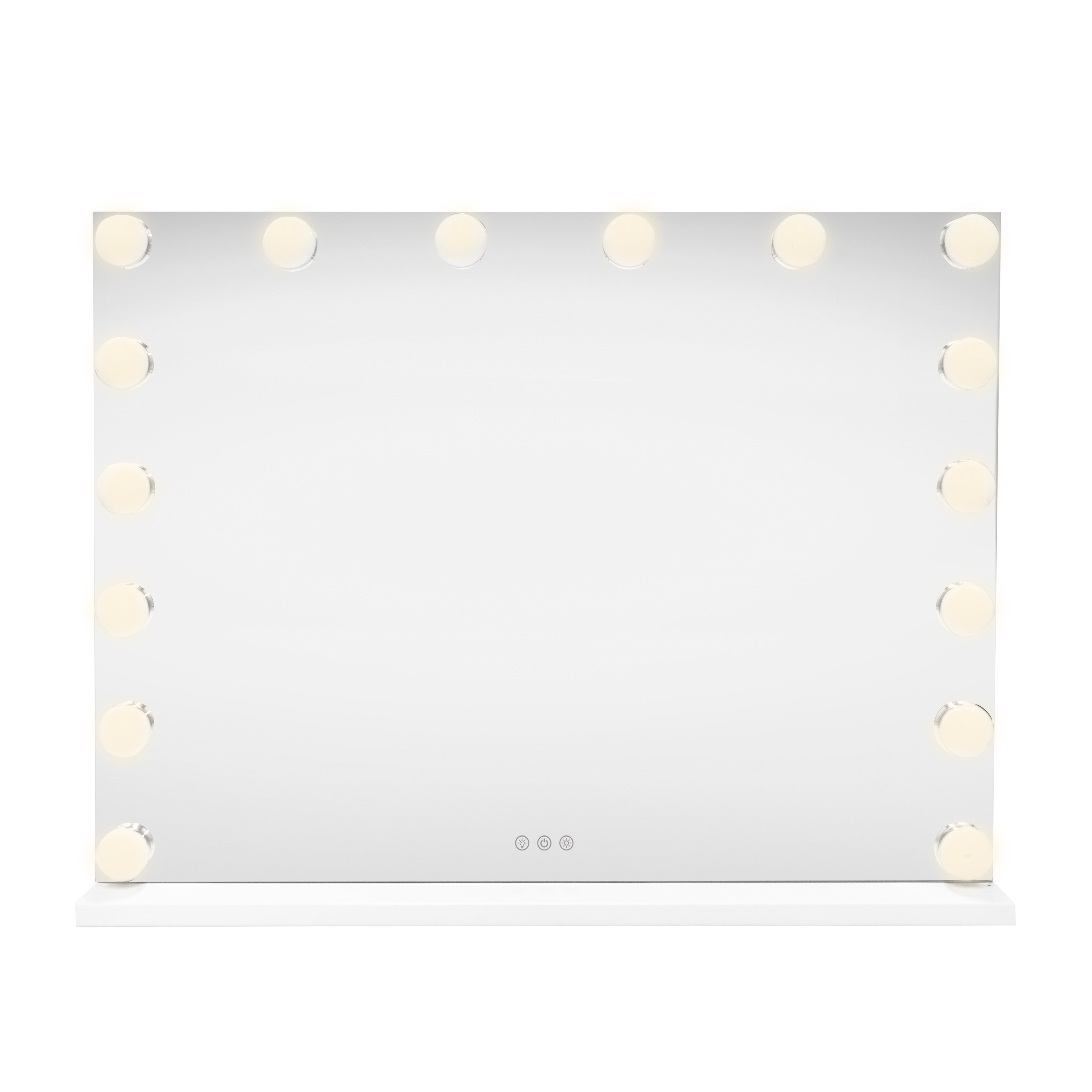 Specchio da trucco a LED rotante a 360 ° con touch screen