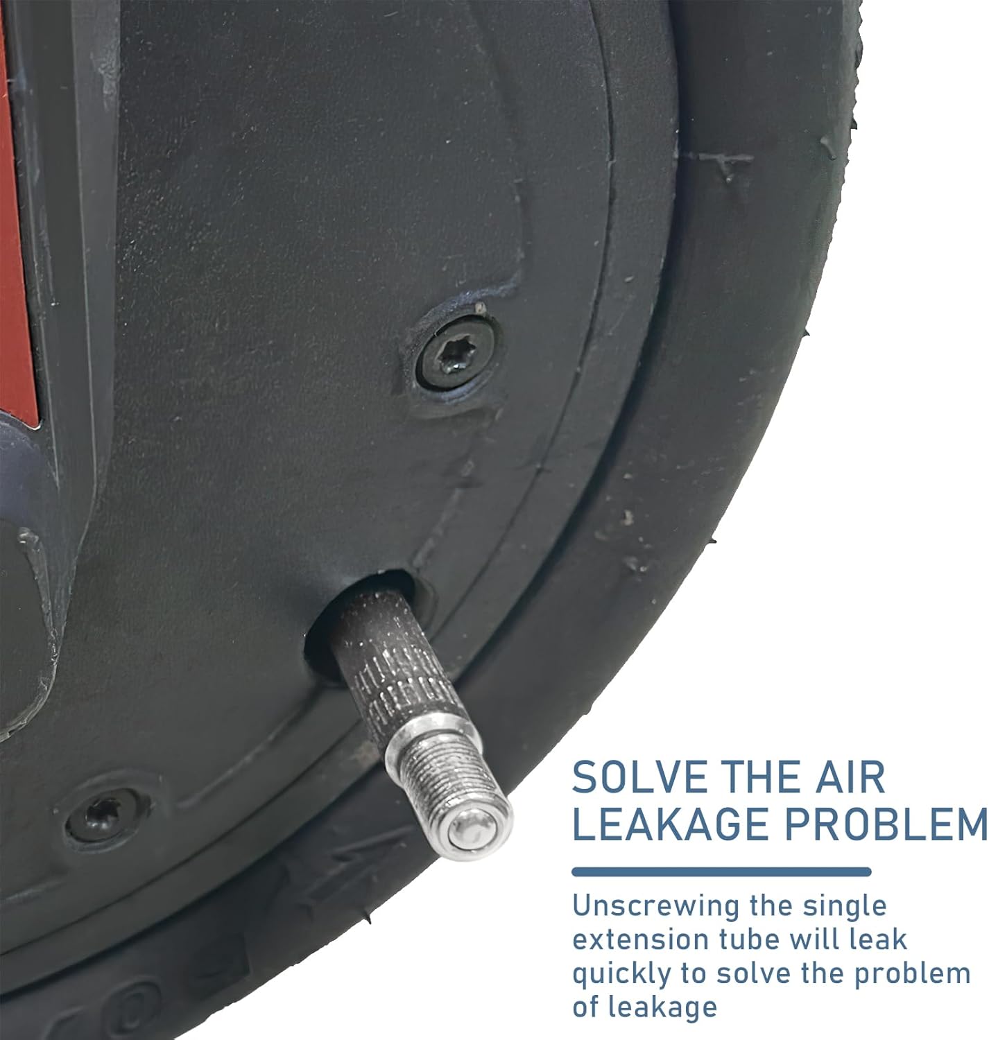 Extention de Valve de Pneu, Adaptateur de Rallonge Embout de Gonflage Trottinette Electrique en Alliage d'aluminium Rallongé de 39 MM - 5