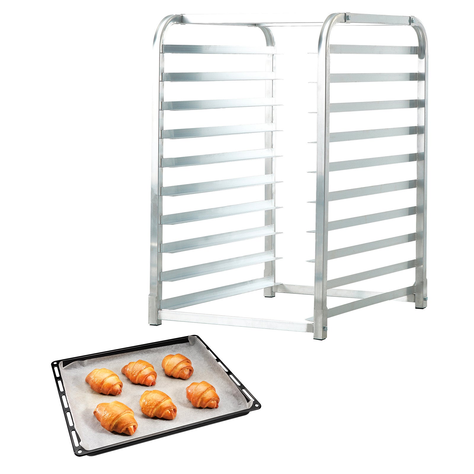 Soporte moldes pan aluminio 10 niveles,SucceBuy ruedas con freno,para ...