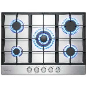 Plaque De Cuisson Gaz 5 Feux Couleur Blanc