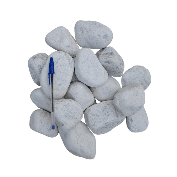 BIG BAG de +/- 800kg (5 M²) Galet Blanc 60/100 mm - Livraison STANDARD - 3