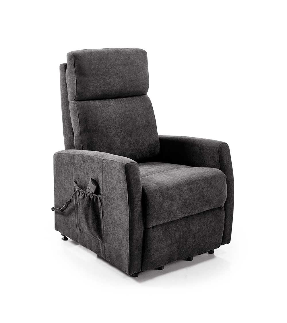 Sillón relax lyon reclinable motorizado con sistema levanta personas color gris