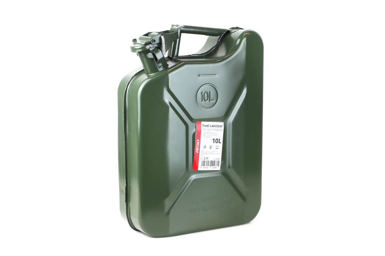 Jerrican Métal 10L - Avec Verrouillage à Goupille - Norme UN Pour Transport De Matières Dangereuses