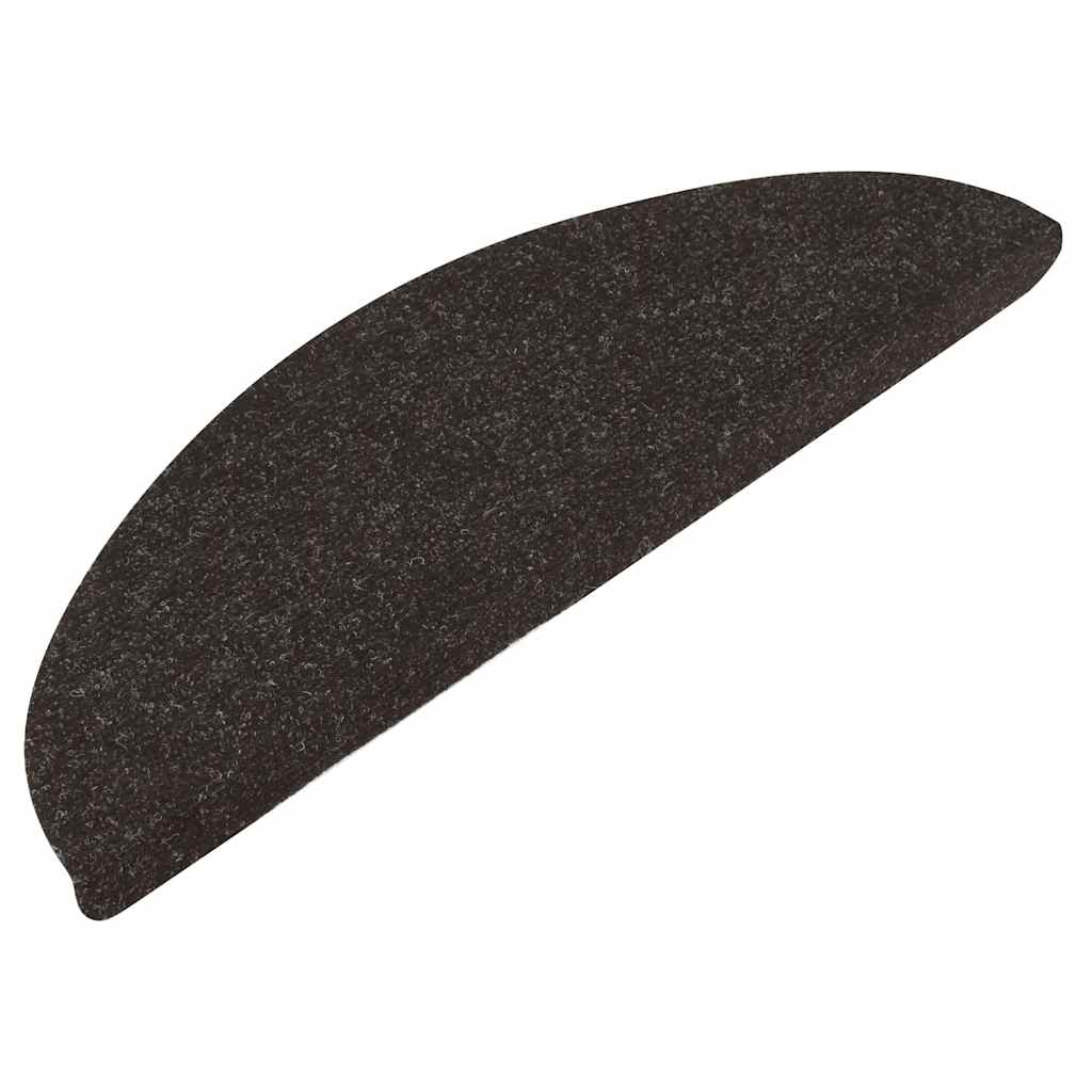 Tapis d'escalier auto-adhésifs 20 pcs noir 56x17x3 cm - 2