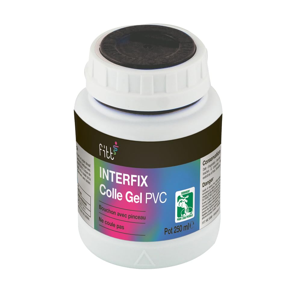 INTERPLAST Colle PVC Gel Bleu interfix pour PVC Souple - 250 ML - 2