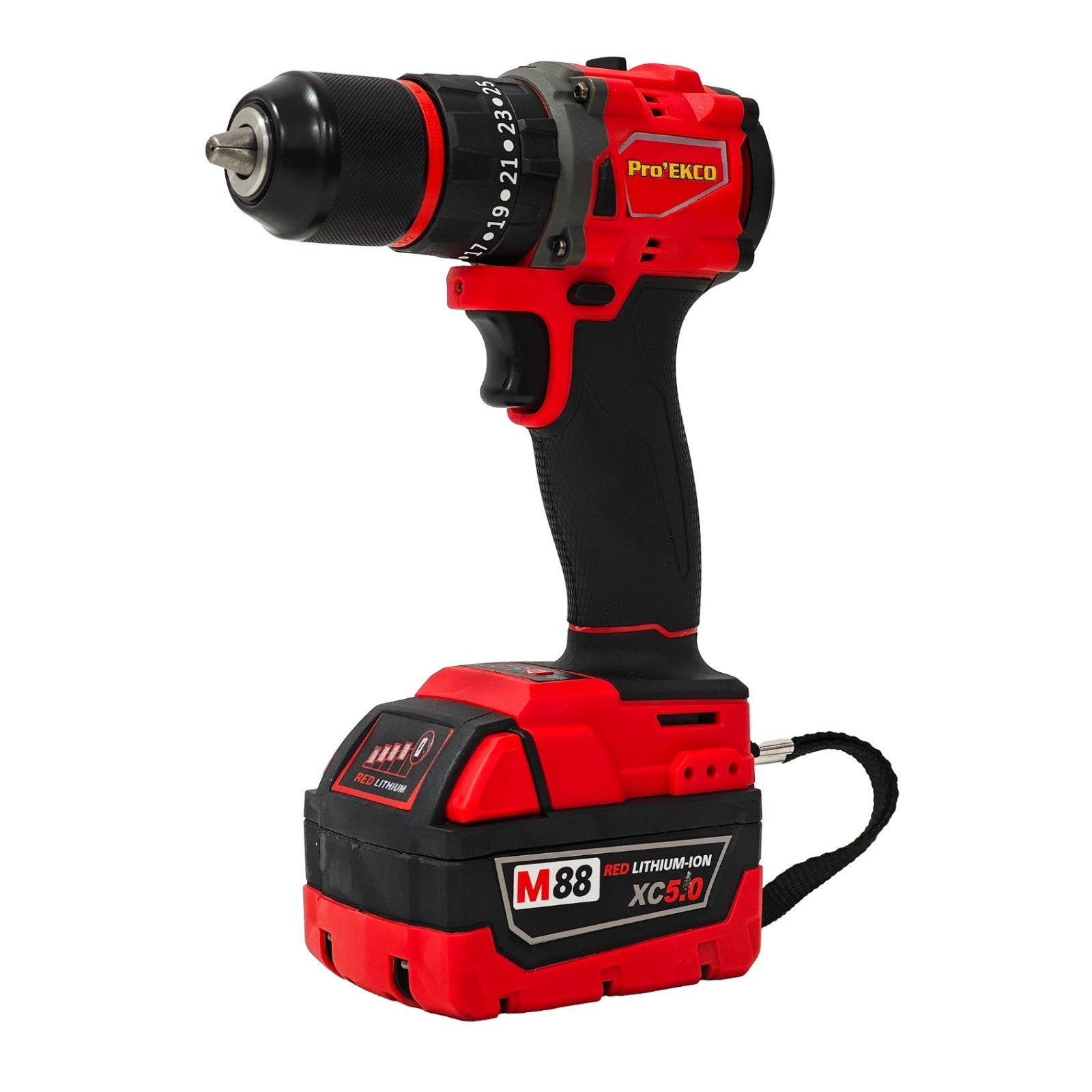 Trusa scule electrice DDT Pro'EKCO M88 FUEL, Brushless, 2 acumulatori 5 ...