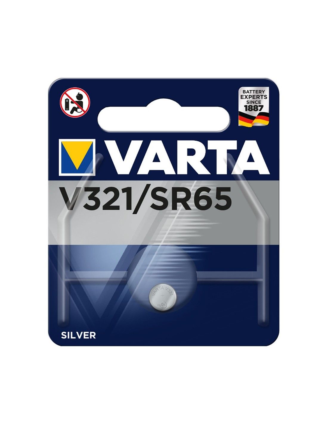 Micro pile bouton varta silver sr65 v321 1,55v (emballage unit