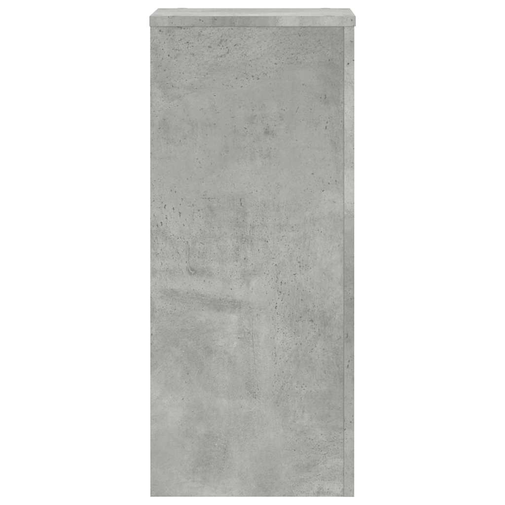 Support de plante, 2 pièces, gris béton, pour le jardin, 30 × 30 × 70 cm - 4
