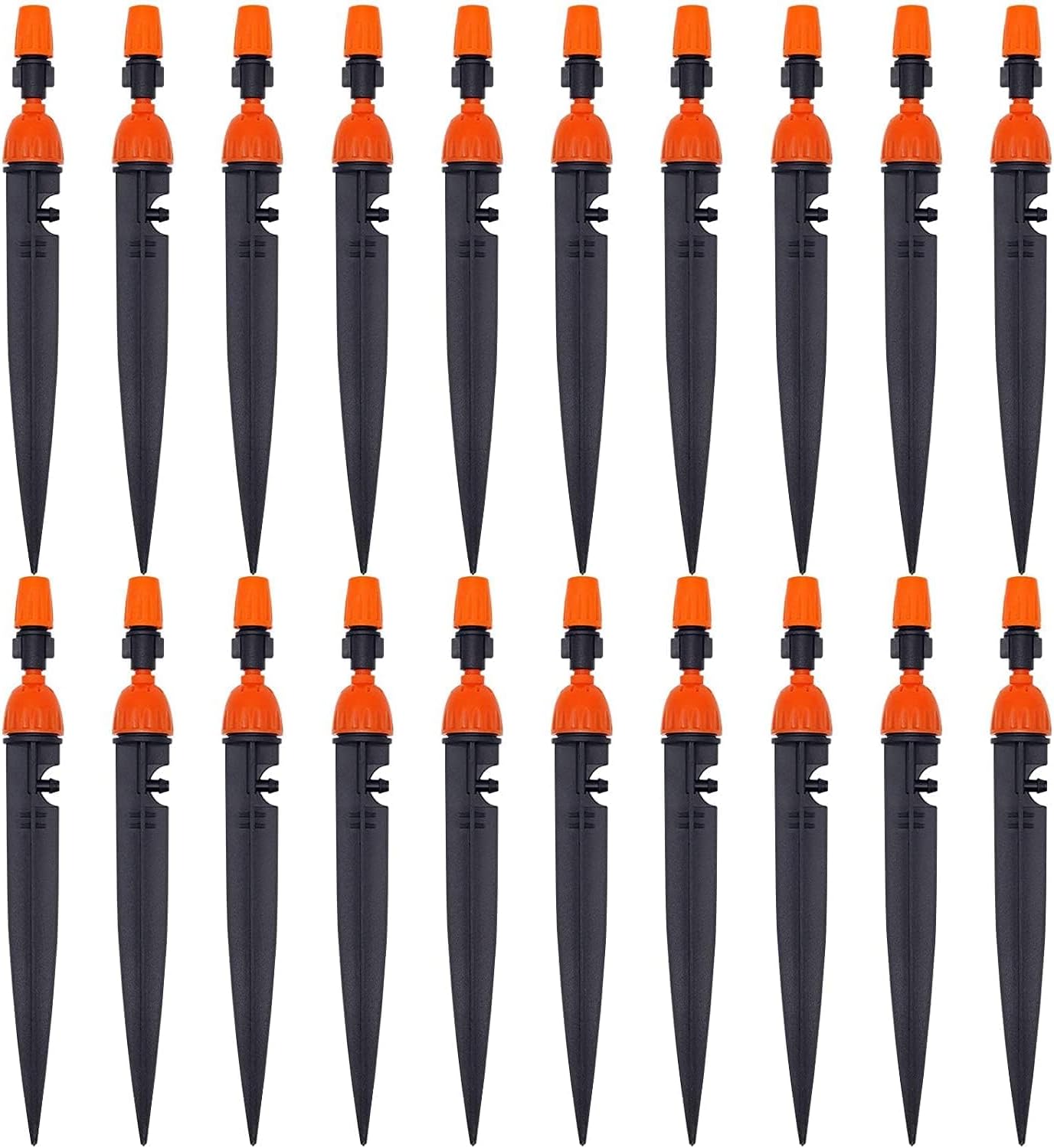 Kroplownik z regulacją 360° – automatyczny system nawadniania ogrodu, roślin, szklarni, nawadnianie kropelkowe, 20 sztuk