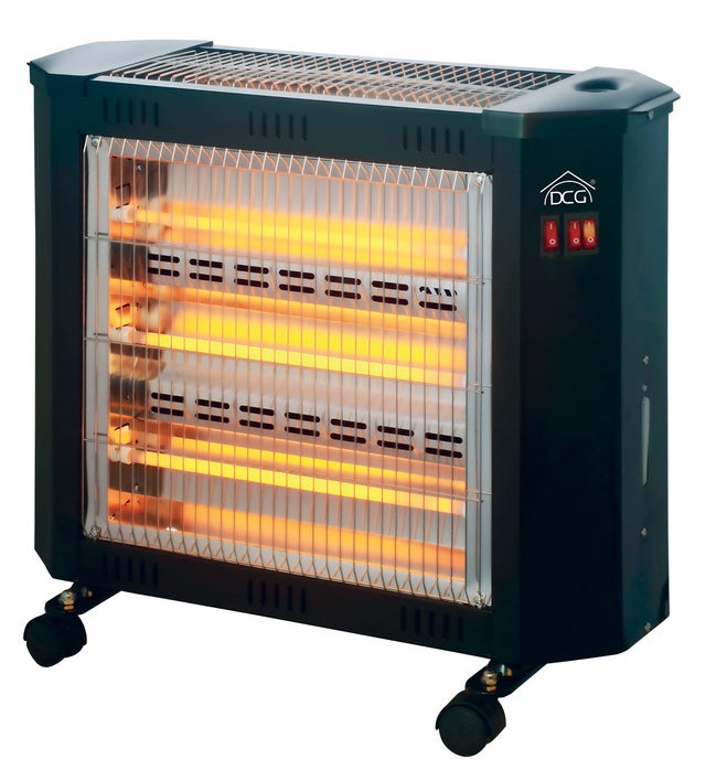 DCG Eltronic SA9624 appareil de chauffage Intérieure Noir 2000 W Chauffage d'appoint électrique à quartz