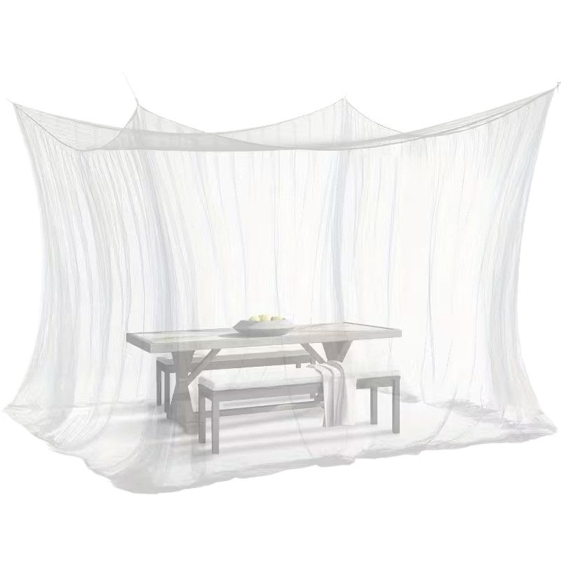 Moustiquaire multifonctionnelle (300 x 300 x 250 cm) — Facile à installer — Convient pour les jardins, les terrasses et les espaces repas. Blanche - 5