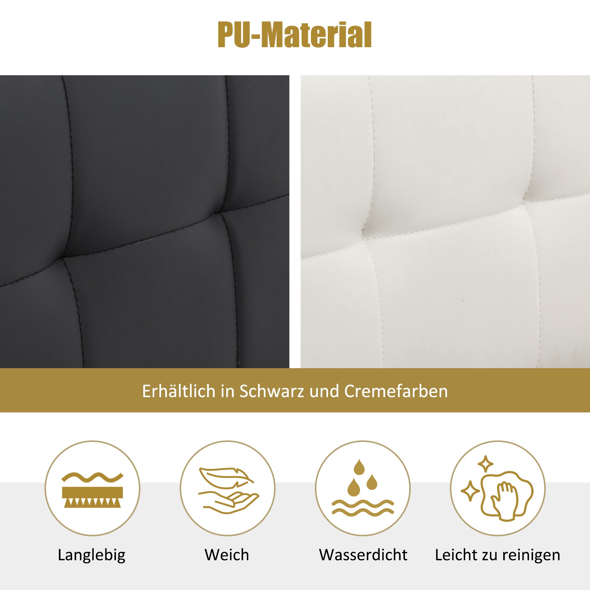 Lit coffre 140 x 200 cm avec tête de lit rangement - LEDs - Cuir PU - Noir (sans matelas) - 7