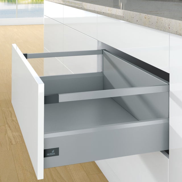 Kit arcitech 126 avec bandeaux hauteur 250 - Décor : Anthracite - Longueur : 350 mm - HETTICH